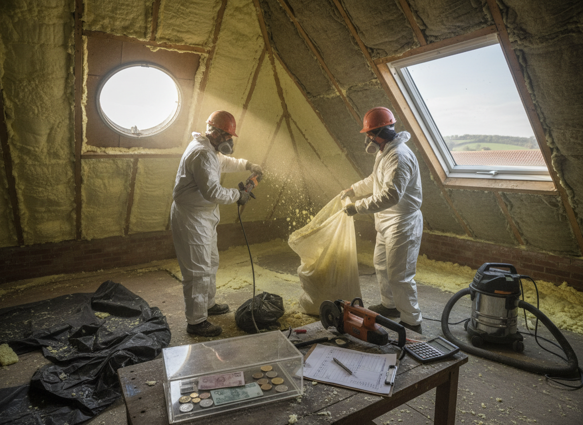 Typical Costs of Spray Foam Removal in Telford and Surrounding Shropshire Areas